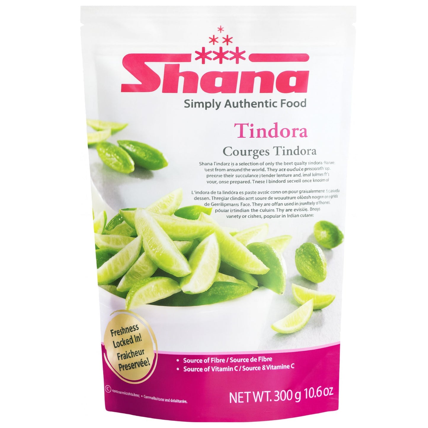 Coccinia grandis (Congelado) | Tindora (Ivy Gourd Slices) 300g Shana (Frozen)