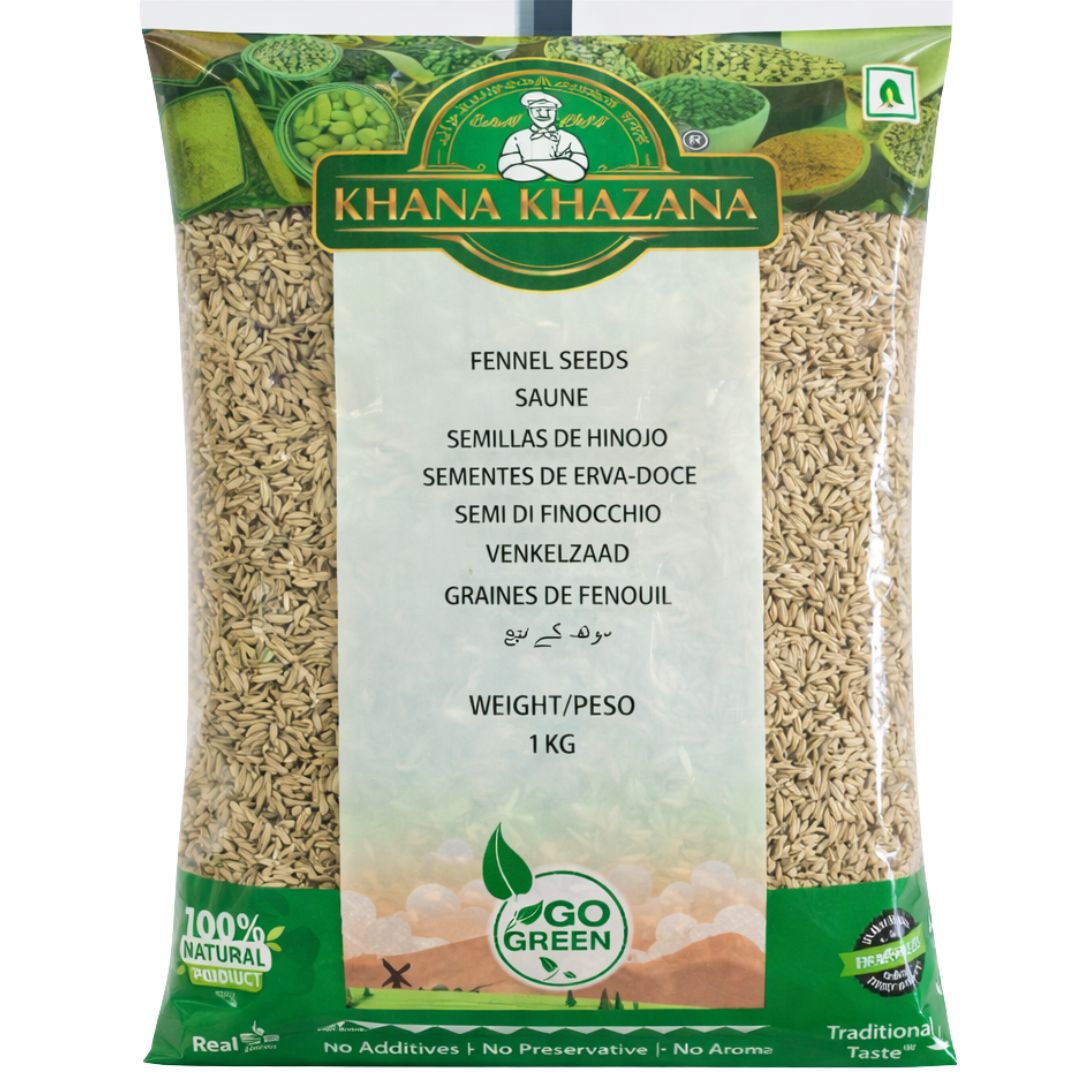 Semillas de Hinojo | Fennel Seeds 1kg Khana Khazana