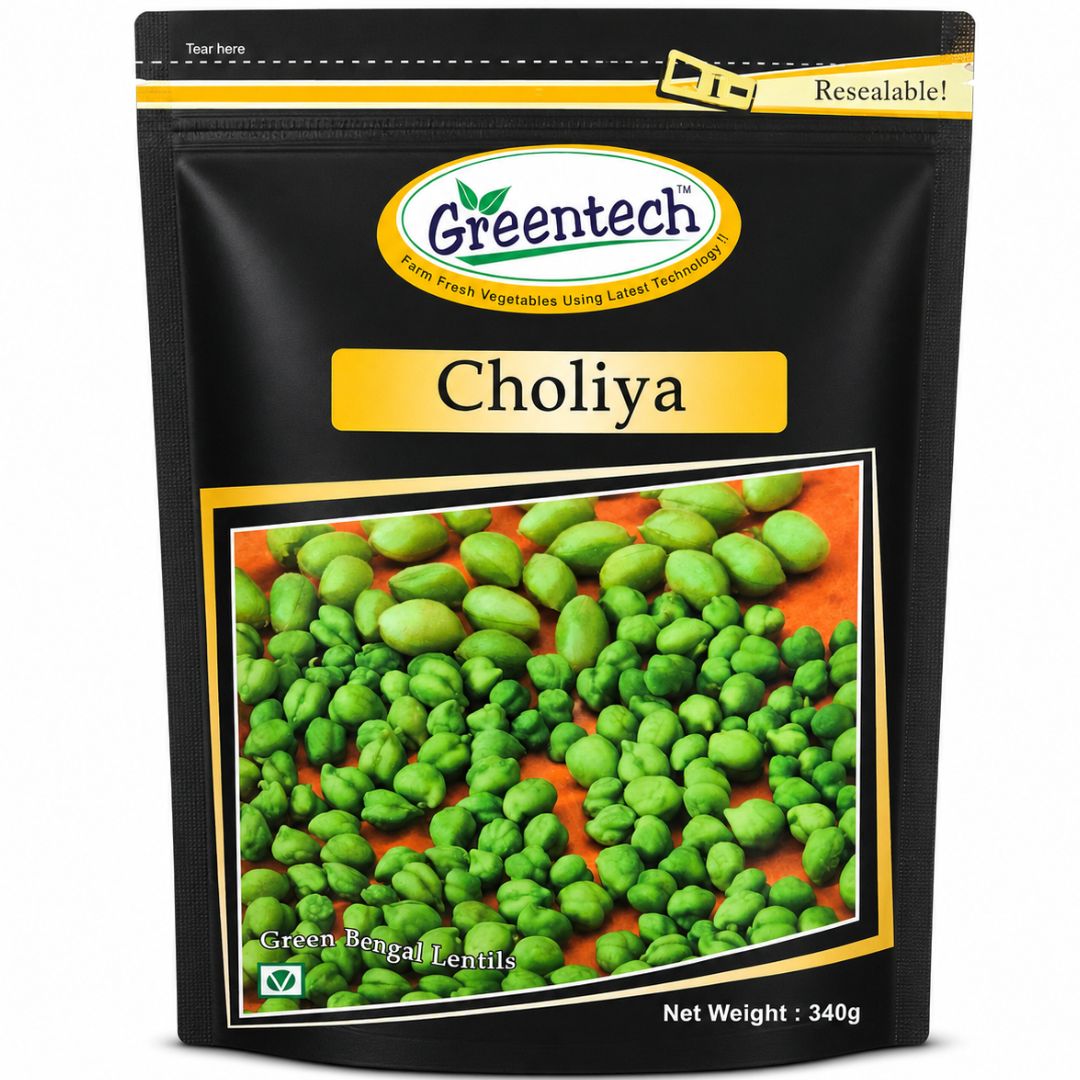 Gramo de bengala verde (Congelado) | Green Chana | Choliya (Green Bengal Gram) 340g Greentech (Frozen)