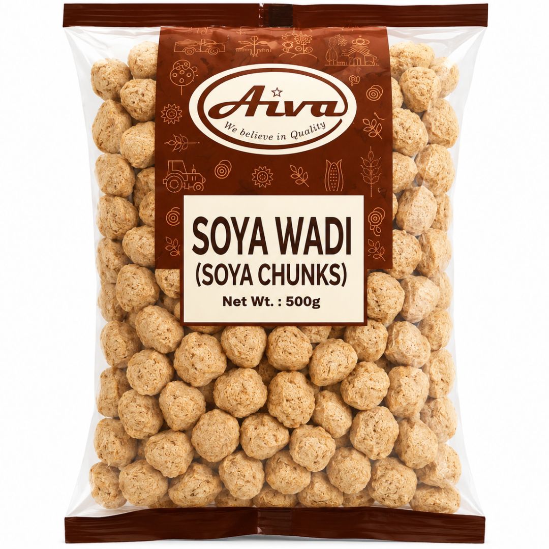 Soja Texturizada extra gruesa | Soya Chunks (Soya Wadi) 500g Aiva