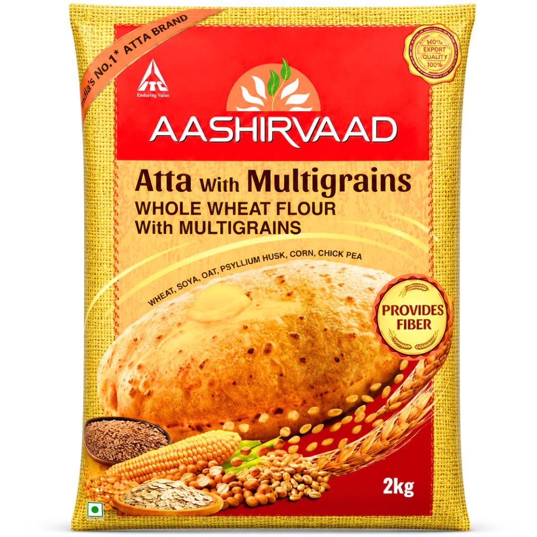 Wheat Flour for Multigrain Chapati | Multigrain Whole Wheat Flour for Chapati | Multigrain Atta 2.2kg Aashirvaad