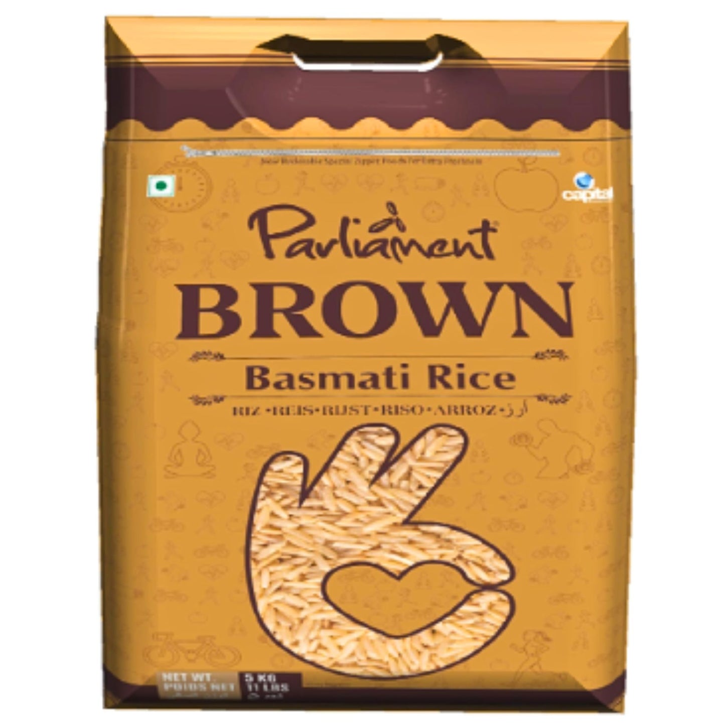 Basmati brown rice | Brown Basmati Rice 5kg Parliament