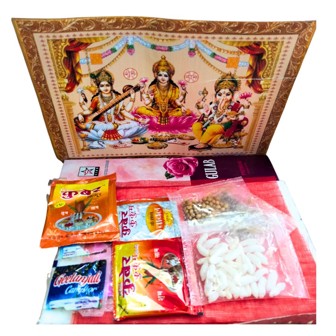 Caja de cosas Pooja | Pooja Samagri Kit