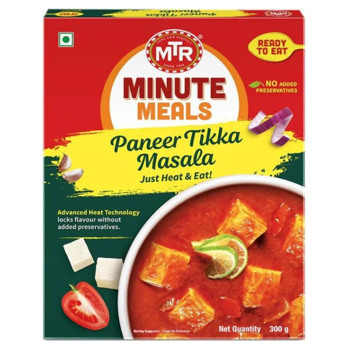 Queso Indio en Salsa Tikka | Paneer (Tofu) Tikka Masala 300g MTR