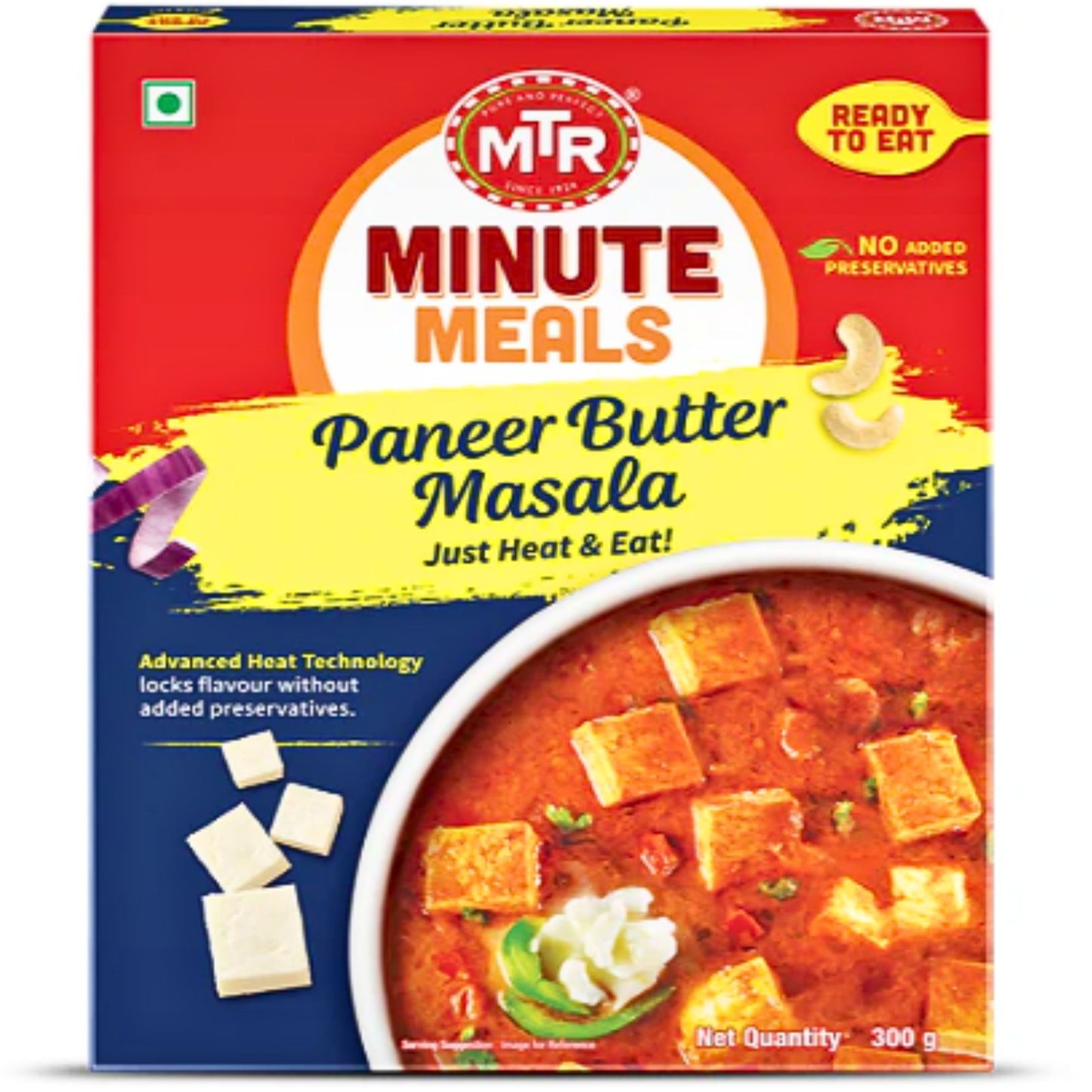 Cheese in tomato and cashew sauce | Paneer Butter Masala 300g MTR