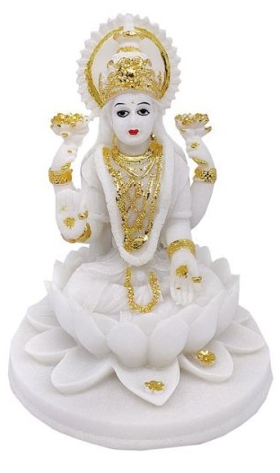 Estatuas del Señora Laxmi (ídolo) en mármol blanco | Lord Laxmi Statue in White Marble (Idol)