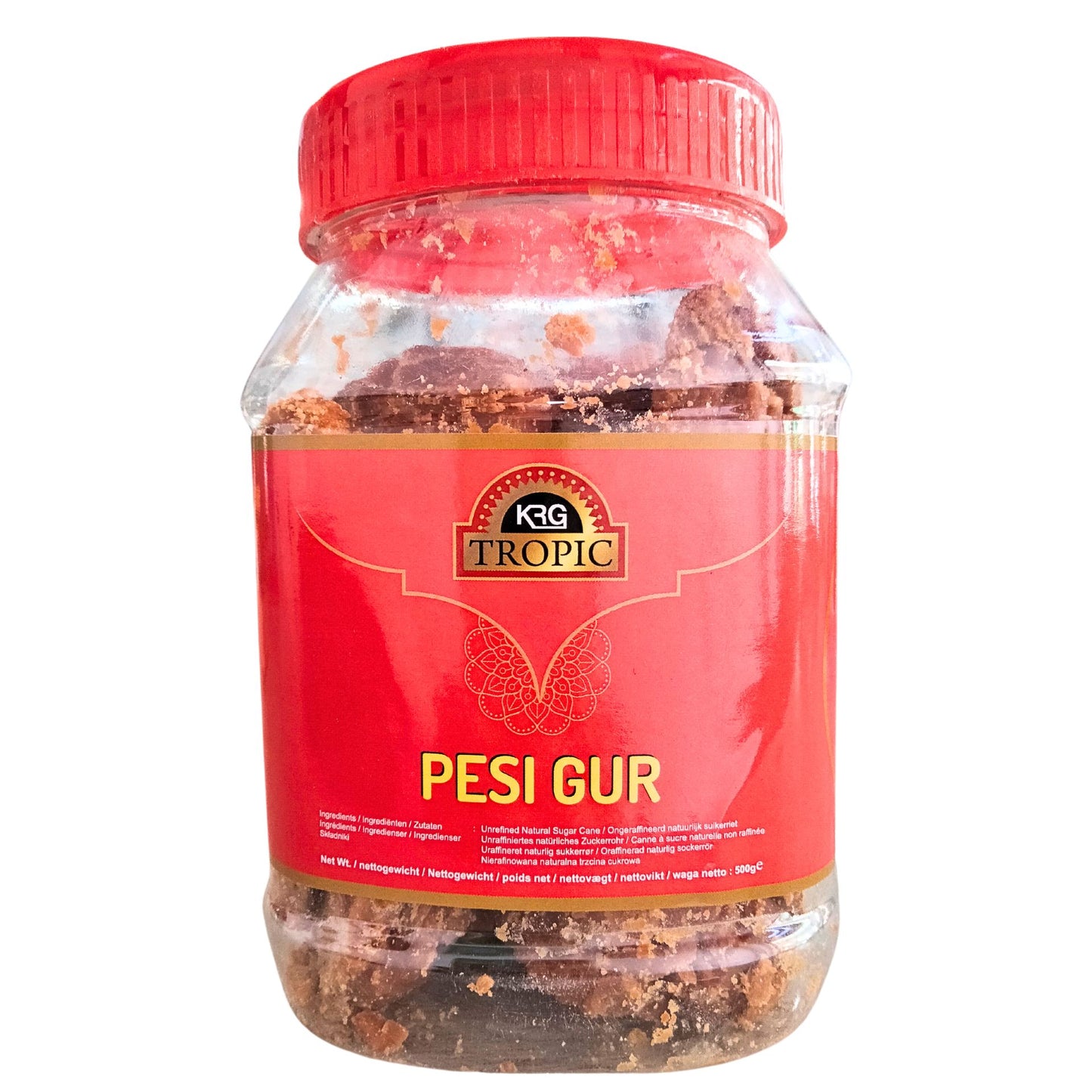 Pure Whole Cane Sugar Cubes (Panela) | Whole Cane Sugar Jaggery | Goor Pesi Whole 400g KRG