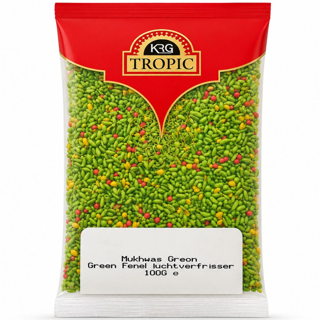 Masticable Digestivo refrescante | Mouth Freshener | Mukhwas Green 100g KRG