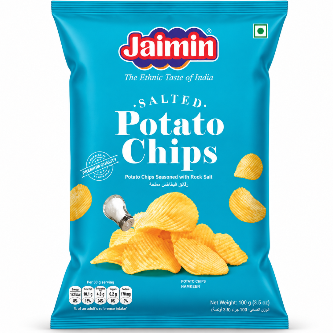 Aperitivos Patata Fritas | Salted Potato Chips 100g Jaimin