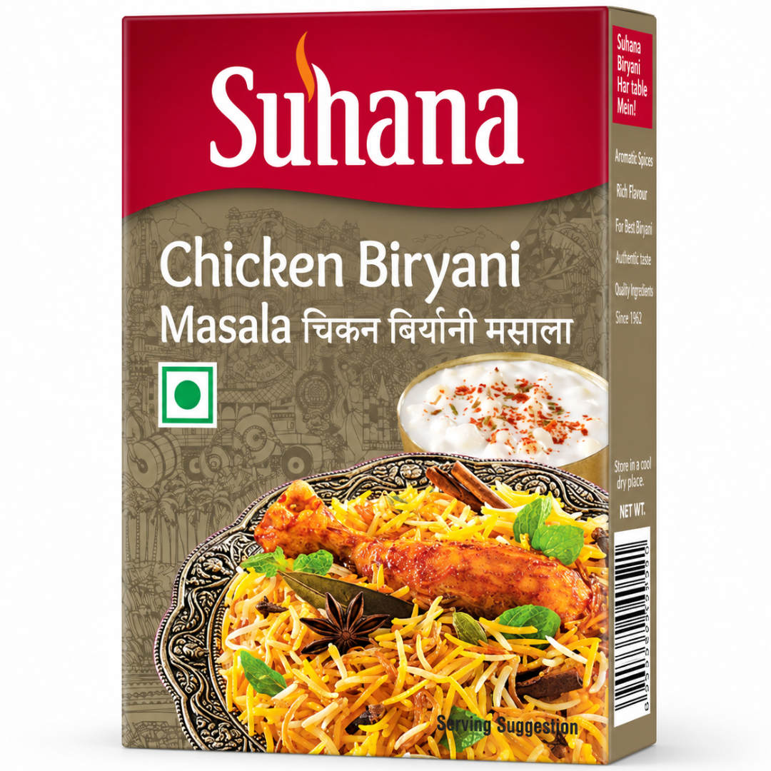 Especias para Arroz | Chicken Biryani Masala 100g Suhana