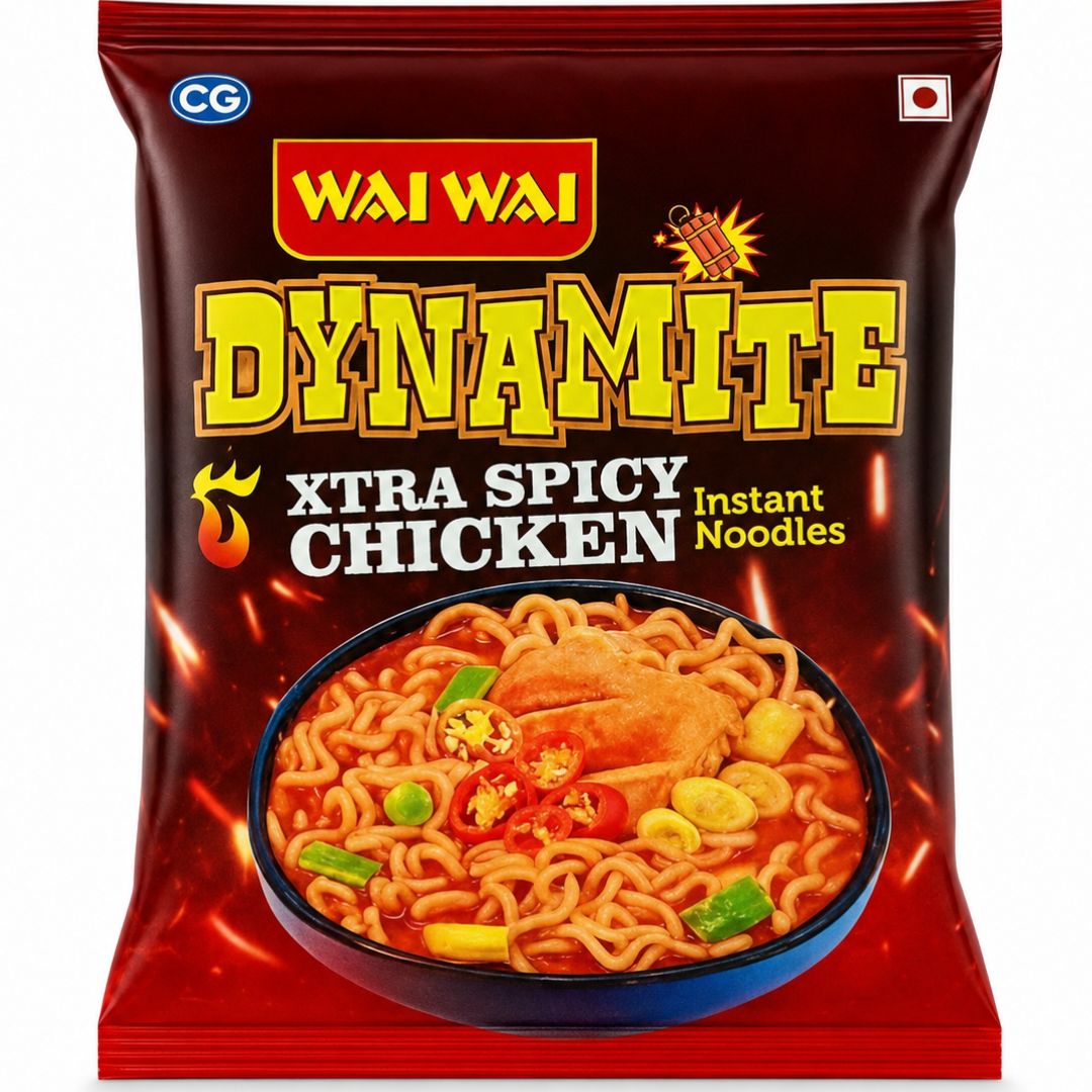 Fideos con sabor a pollo | Dynamite Xtra Spicy Chicken Flavor Noodles 100g Wai Wai