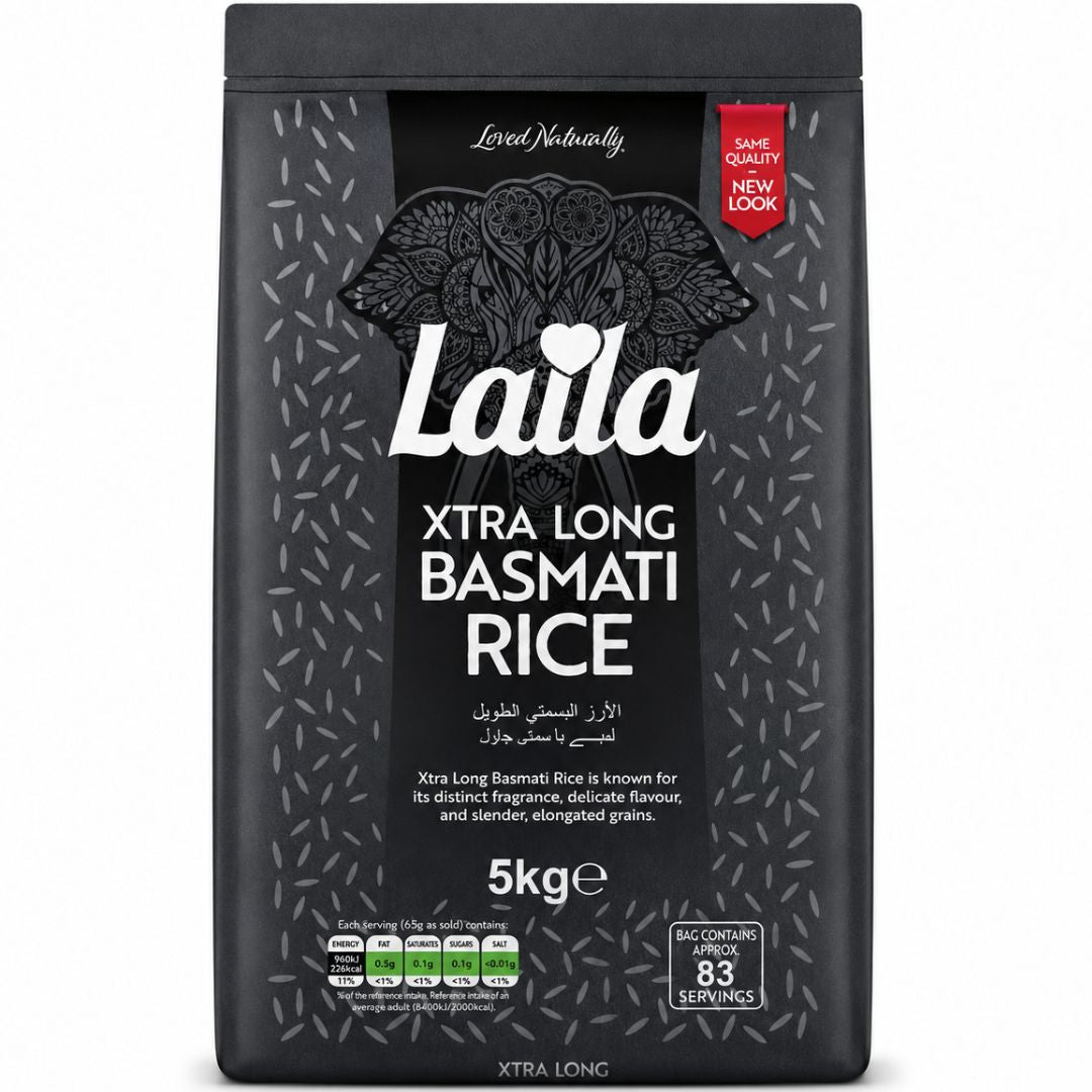 Arroz Basmati Extra Largo | Basmati Xtra Long Rice 5kg "Laila"