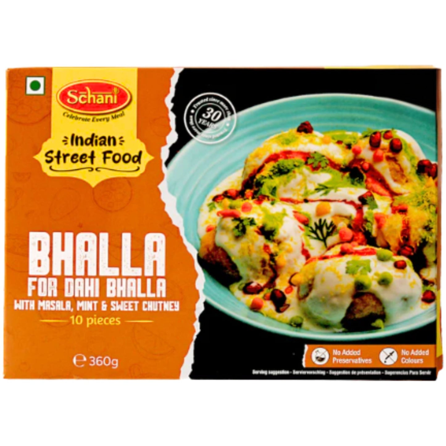 Bolas con pulsos y con especias indias (Congelado) | Dahi Vada | Bhalla for Dahi Bhalla 360g/10pcs. Schani (Frozen)