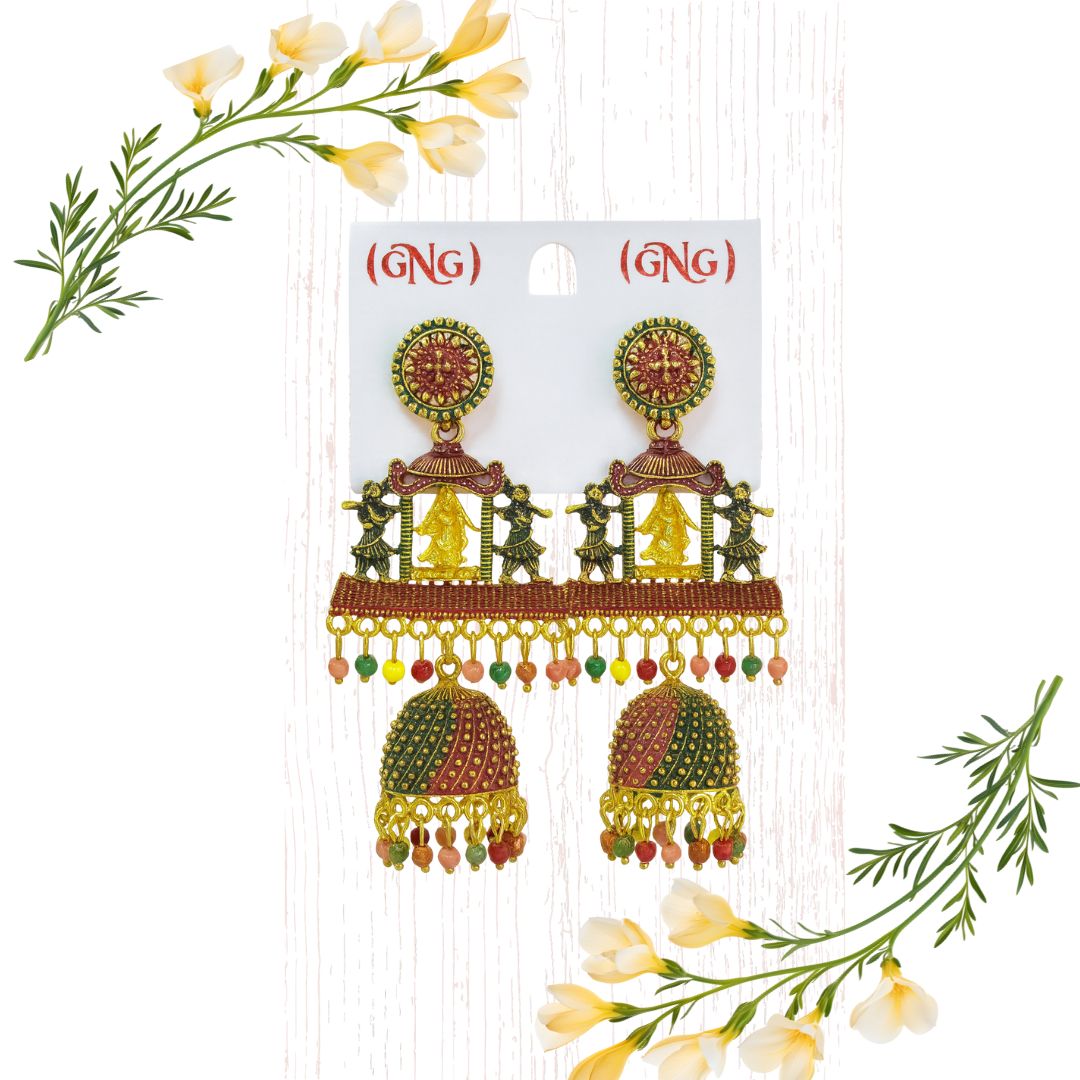 Joyas artificiales de diseñador | Artificial Indian Jewellery Ethinic Earring