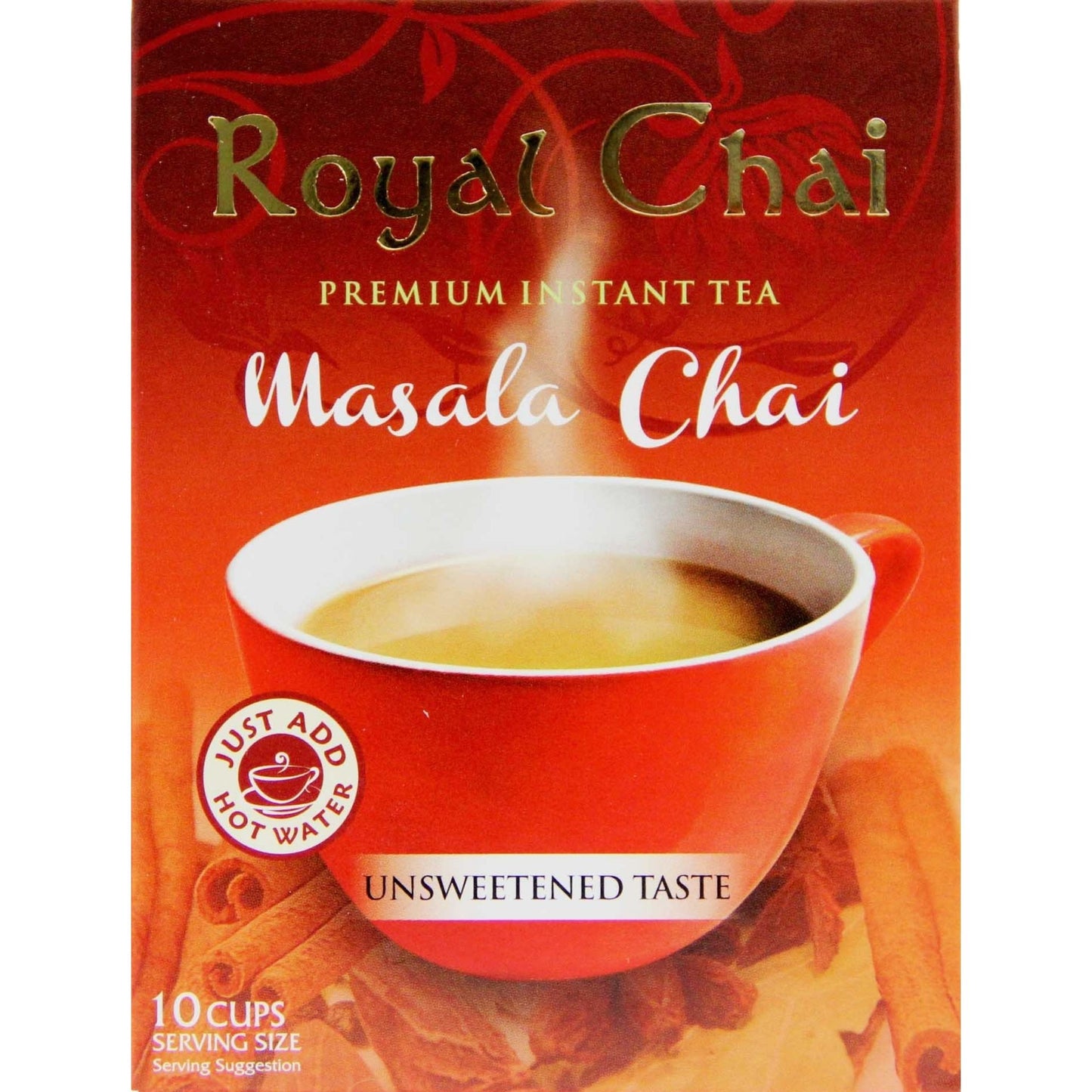 Spiced Instant Tea "Masala Chai" | Instant Tea Masala Chai Unsweetened Chai 10 sachets * 180g Royal