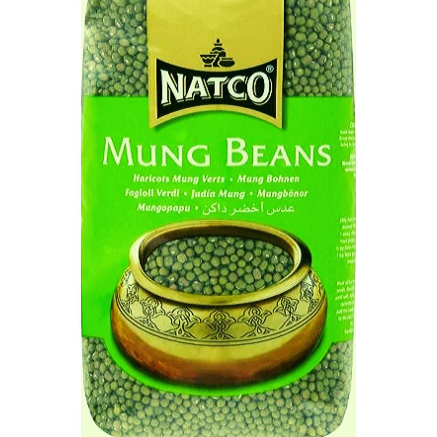 Green Mungo Beans (Vigna radiata) | Whole Green Mung 1kg Natco