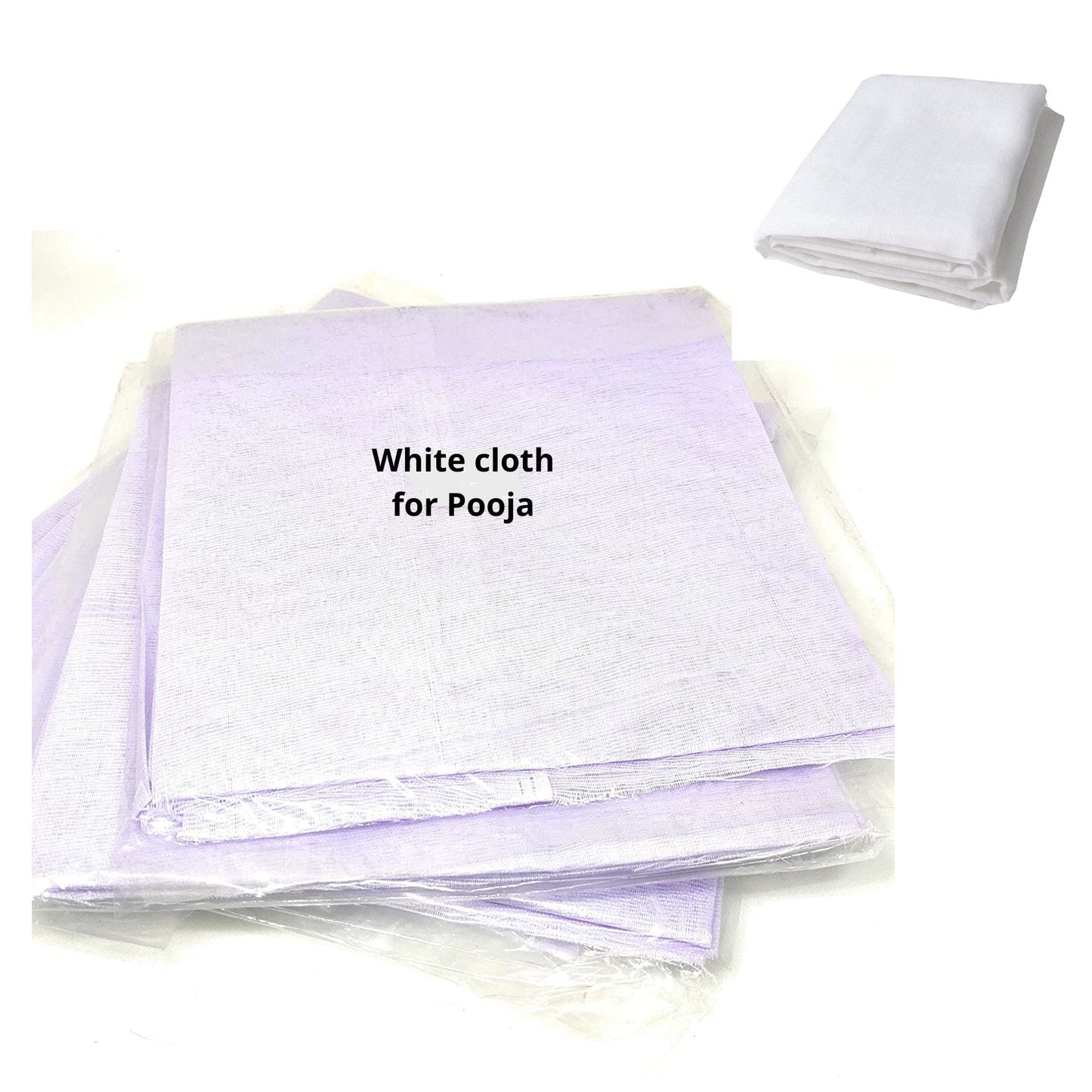 Paño (blanca) para Pooja | White Cloth for Pooja 2.5 meter