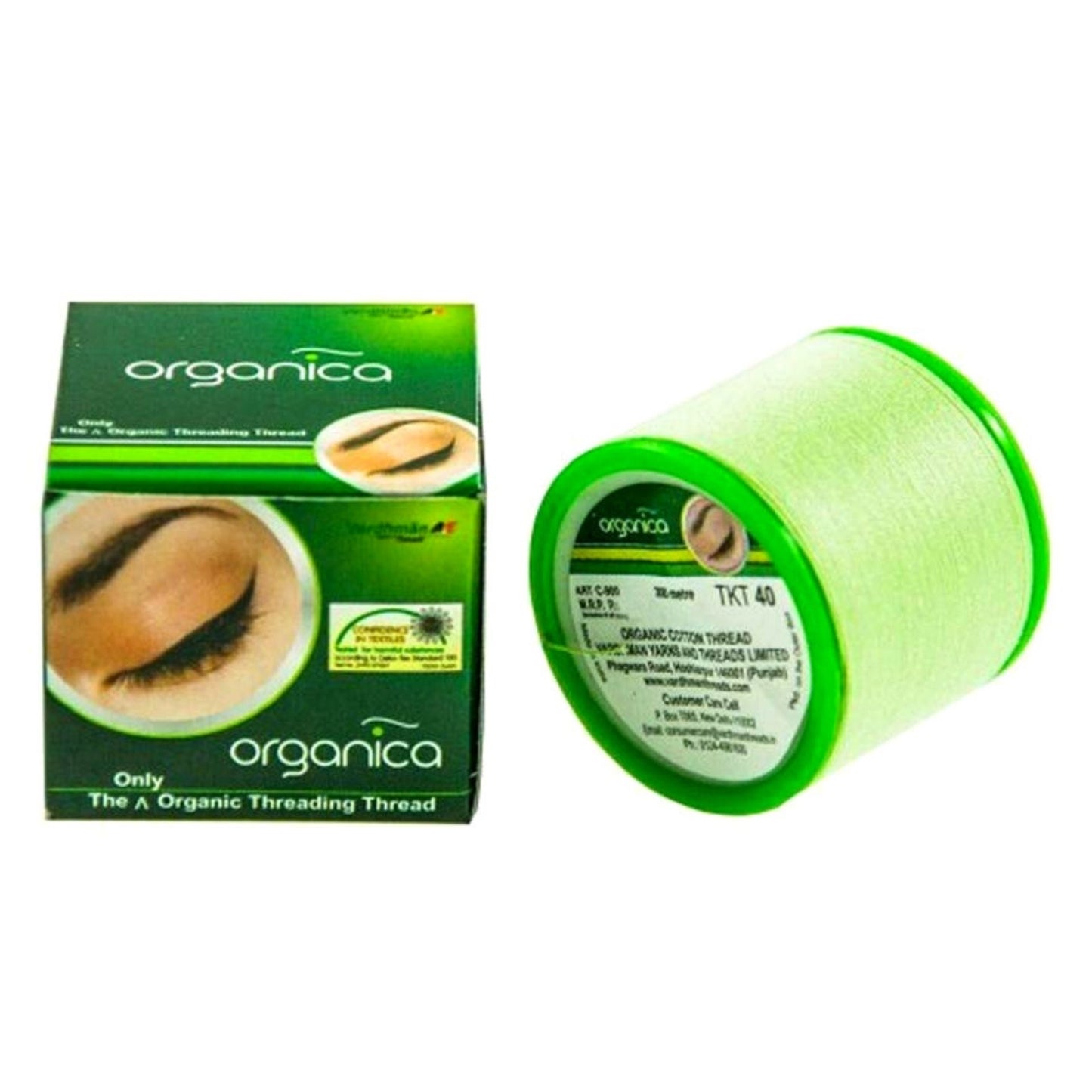 Hilos de Algodón para Cejas Organica - Depilación Facial | Organica Eyebrow Cotton Threads Facial Hair Removal 300m