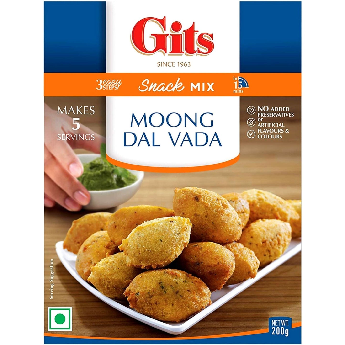 Prepared for Dal Vada | Moong Dal Vada Mix 200g Gits