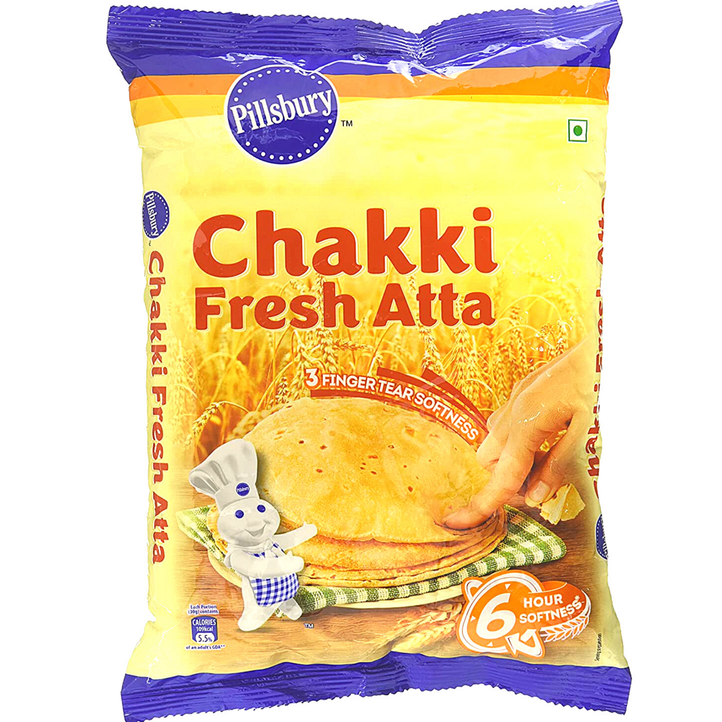 Harina de trigo para Chapati | Wheat Flour for Chapati 5kg Pillsbury Chakki Atta