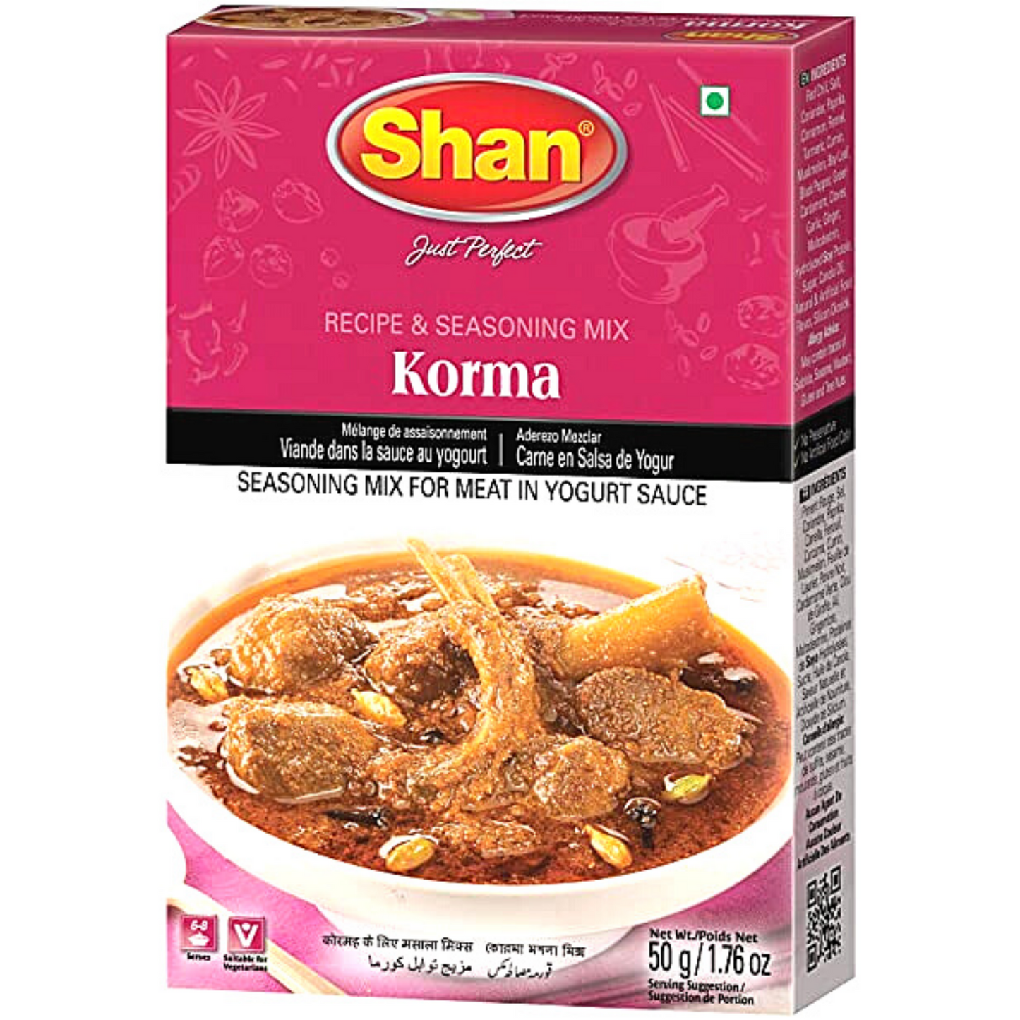 Especias para Korma | Korma Masala 50g Shan