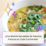 Delicious mix veggies soup garnished with fresh cilantro, featuring a healthy and flavorful blend of assorted vegetables.