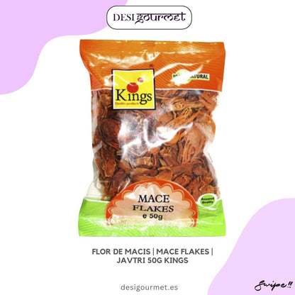 "Discover the rich aroma of Kings Mace Flakes. Perfect for enhancing your culinary creations with a touch of exotic flavor. Premium quality spices for gourmet dishes."