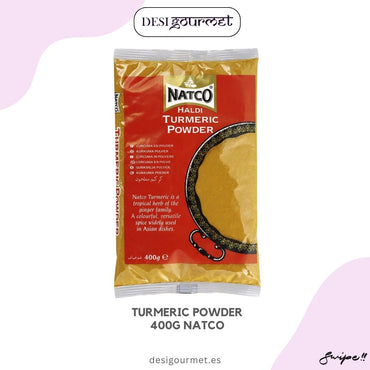 "Discover the rich flavor and health benefits of Natco Turmeric Powder. Perfect for adding color and taste to your dishes. Available in a 400g pack. desighubourmet.com"