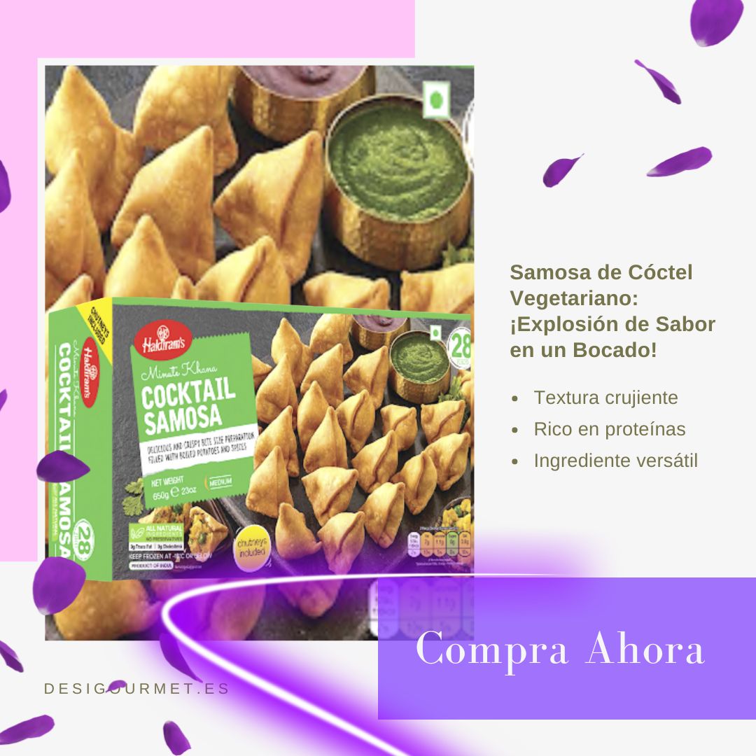 Haldiram's Veg Cocktail Samosa 650g: Crispy, protein-packed samosas with authentic Indian spices. Order now from desighubourmet.com for your next party!
