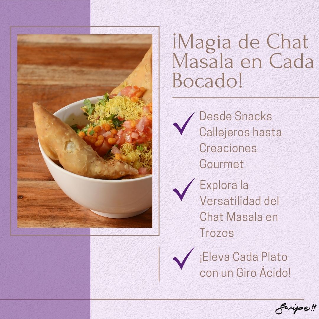 ¡Magia de Chat Masala en Cada Bocado!  Meta Description: "From street snacks to gourmet dishes, discover the versatility of Chunky Chat Masala in every bite. Perfect for a tangy twist! desighubourmet.com"