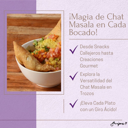 ¡Magia de Chat Masala en Cada Bocado!  Meta Description: "From street snacks to gourmet dishes, discover the versatility of Chunky Chat Masala in every bite. Perfect for a tangy twist! desighubourmet.com"