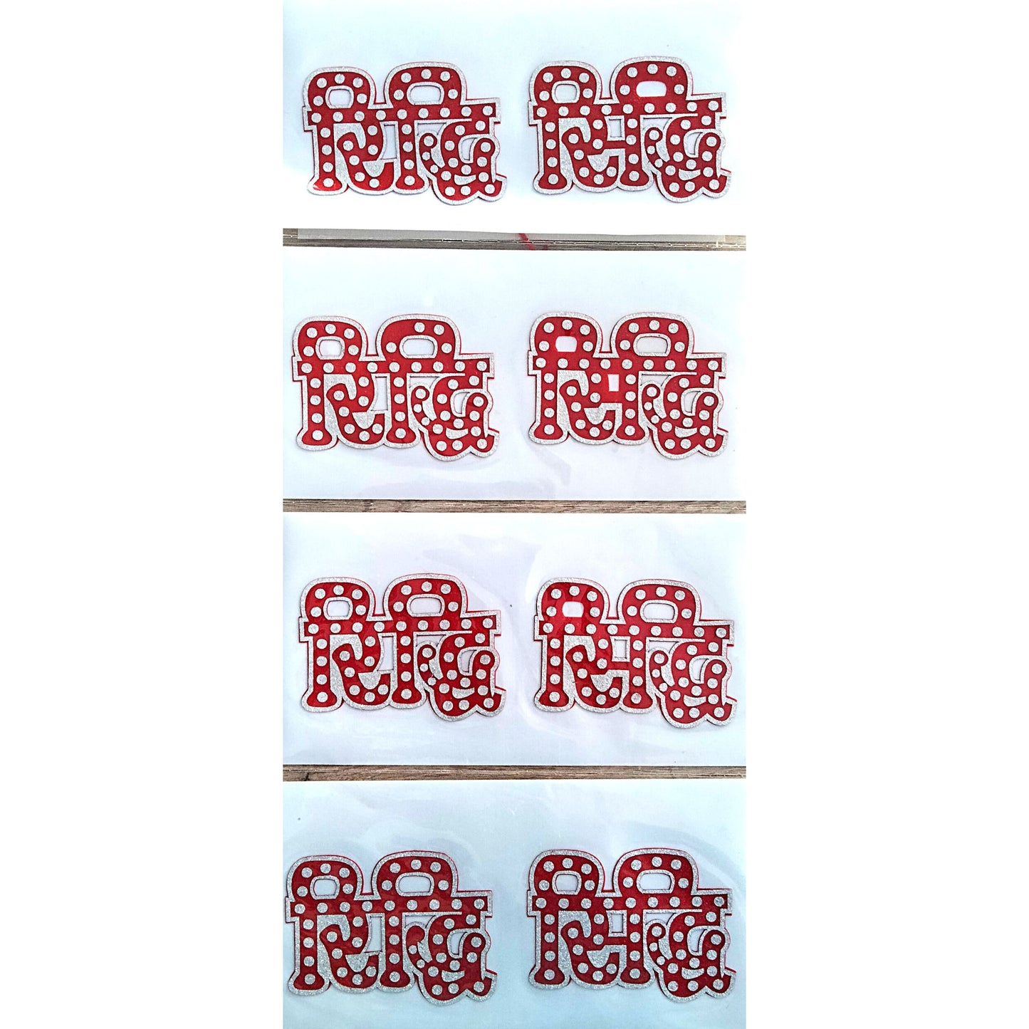Decorative Sticker | Ridhi Sidhi Sticker Red handcrafted for Home Decoration