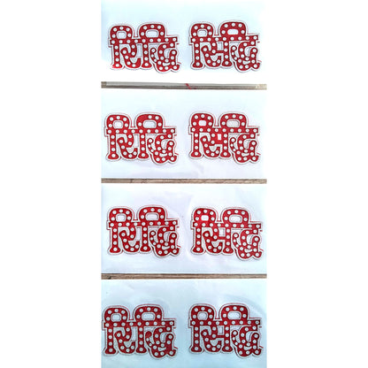 Decorative Sticker | Ridhi Sidhi Sticker Red handcrafted for Home Decoration