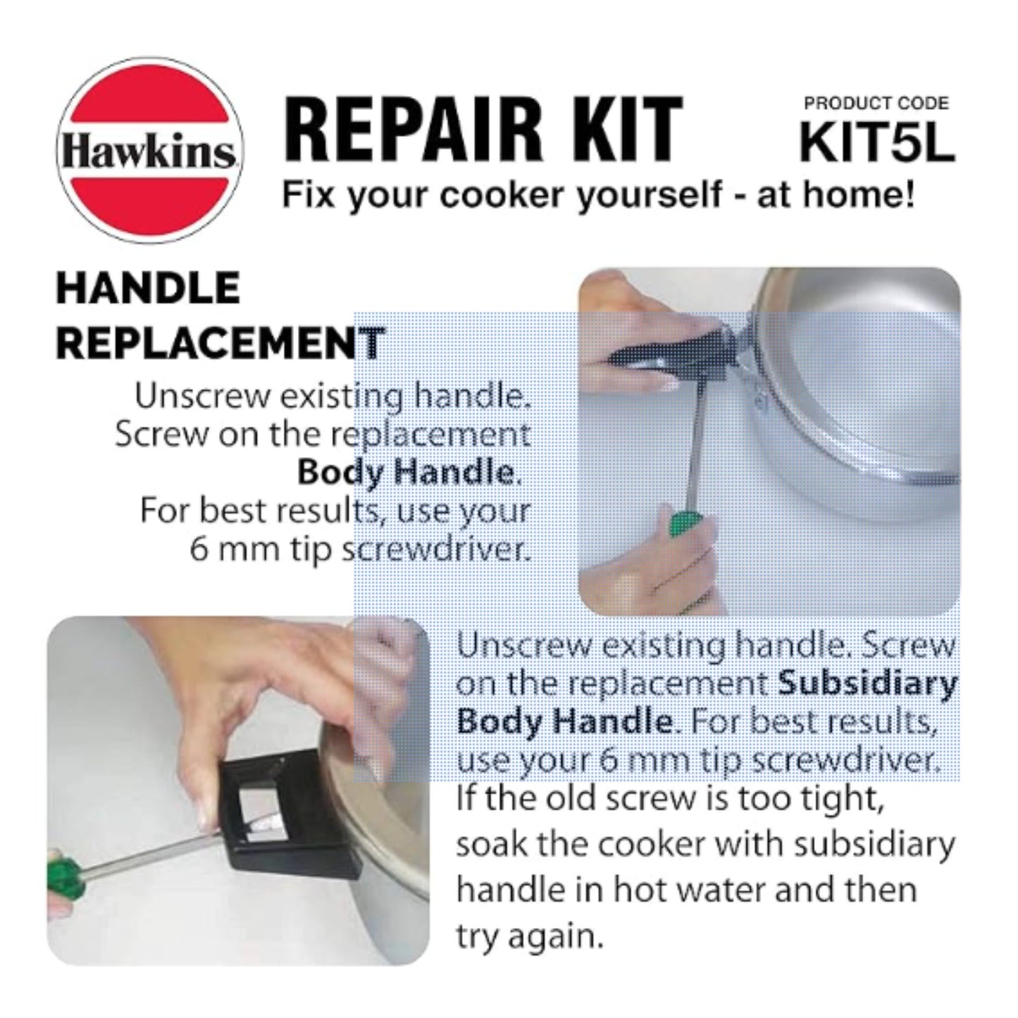 Kit de reparación para Olla | Repair Kit for Pressure Cooker Hawkins