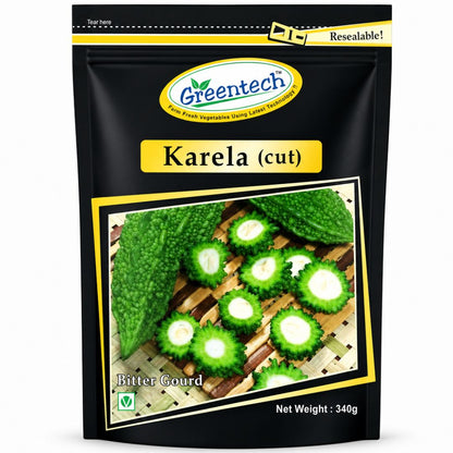 Frozen bitter melon | Bitter Gourd (Ring Cut) | Karela 340g Greentech