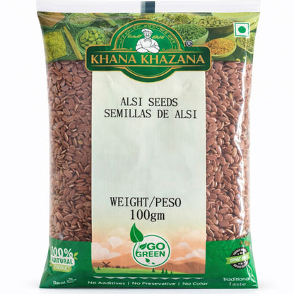 Semilla de Lino | Flax Seed | Alsi Seeds 100g Khana Khazana