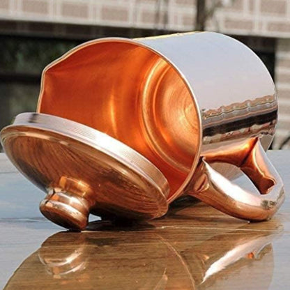 Jarra de agua de cobre puro | Pure Copper Water Jug Pitcher for Ayurveda Health Benefit