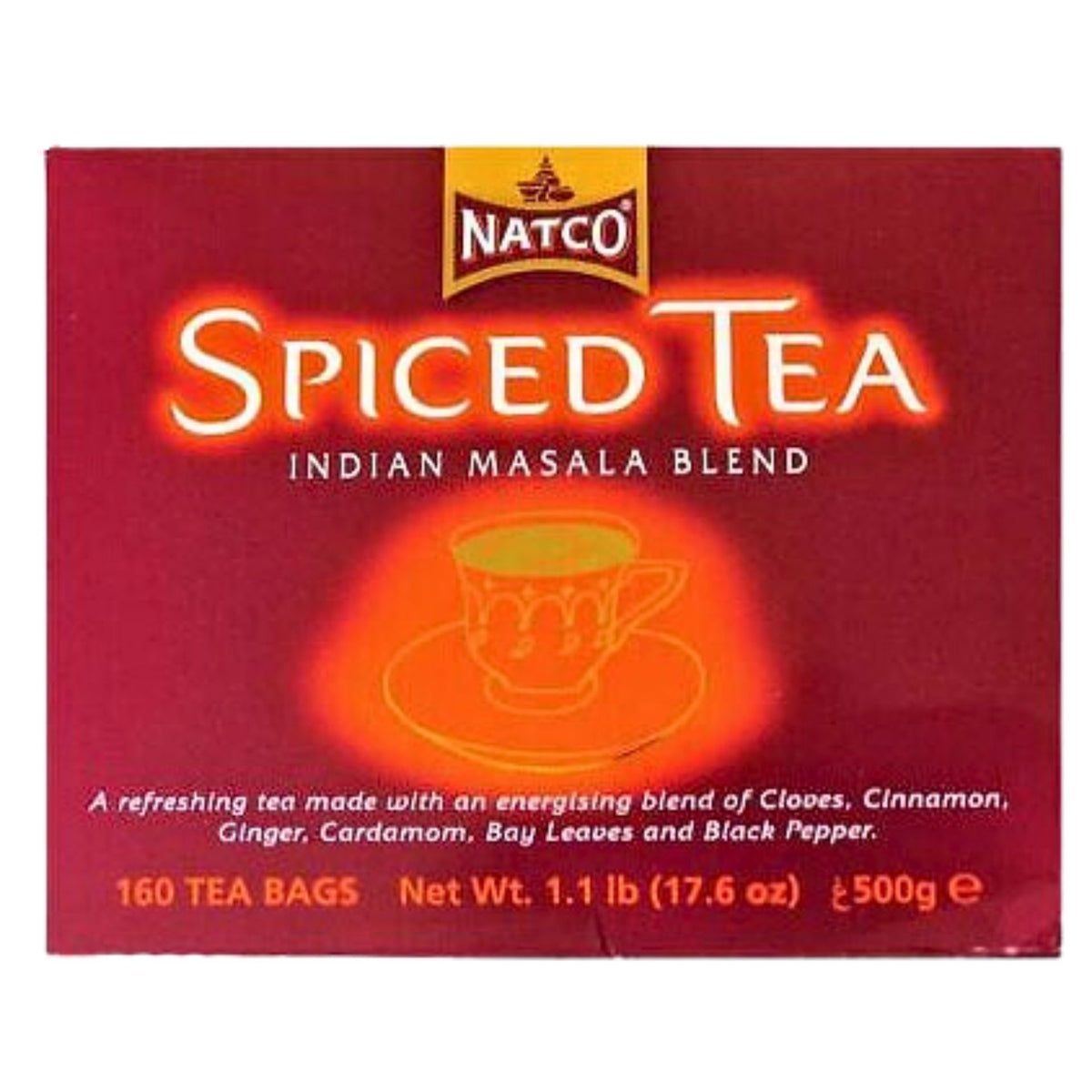 Spiced Tea Bags (Masala Chai) | Natco Spiced Tea Bags (Masala Chai) 160 bags/500g