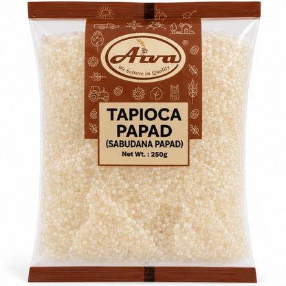 Papadum de Sago (Tapioca) | Tapioca Papad | Sabudana Papad 250g Aiva