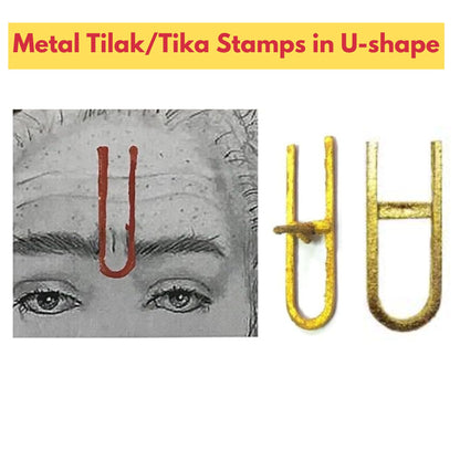 Tika Applicator Tool | Tika applicator tool | Tilak/Tika Stamps in U-shape in Metal