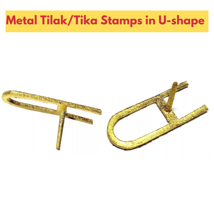 Tika Applicator Tool | Tika applicator tool | Tilak/Tika Stamps in U-shape in Metal