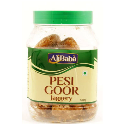 Azúcar Integral Puro de Caña en cubos (Panela) | Cane Sugar Jaggery Whole | Goor Pesi Whole 500g a.b