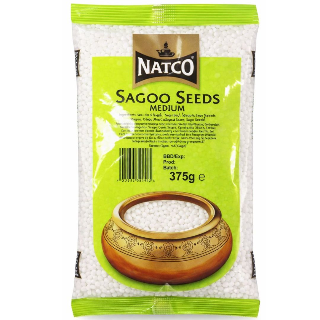 Semillas de Sago (Tapioca) | Sago Seeds | Sabudana M. 375g Natco