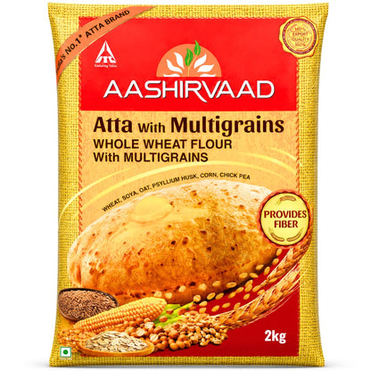 Wheat Flour for Multigrain Chapati | Multigrain Whole Wheat Flour for Chapati | Multigrain Atta 2.2kg Aashirvaad