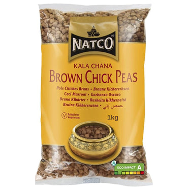 Garbanzos Negros | Brown Chickpeas | Kala Chana 1kg Natco