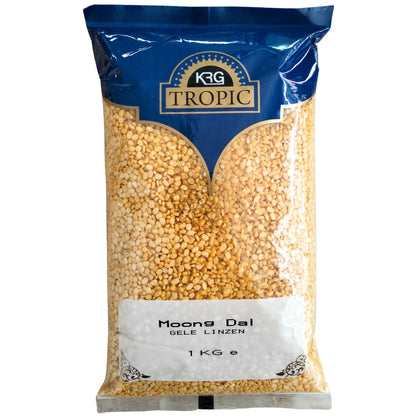 Split and peeled Mung beans (Vigna radiata) | Mung dal Yellow 1kg KRG