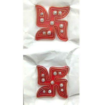 Plastic sticker for decoration | Swastik Sticker Red handcrafted for home decoration