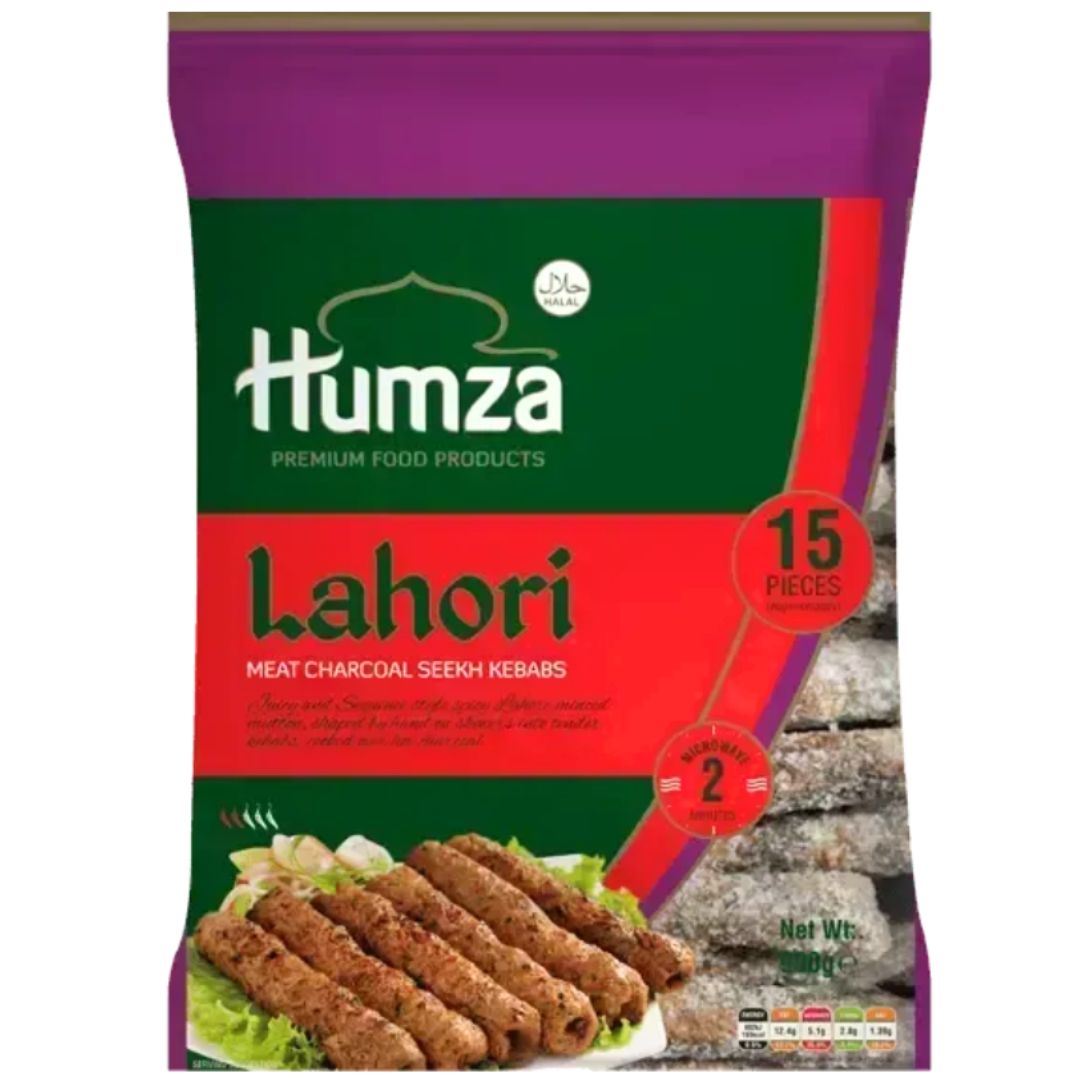 Kebab de cordero (Congelado) | Lahori Meat charcoal Seekh kebab 900g/15pcs. Humza (Frozen)