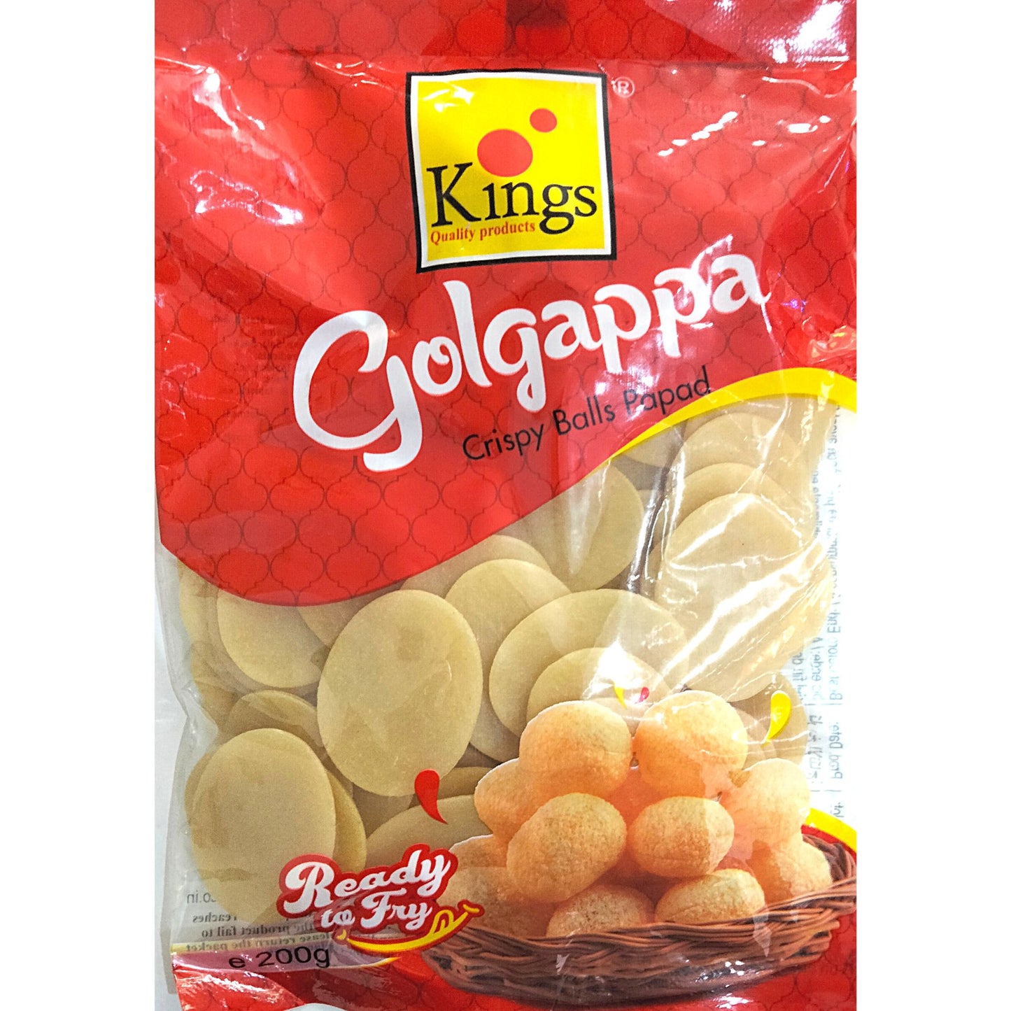 PaniPuri For Fry - Golgappa 200g Kings