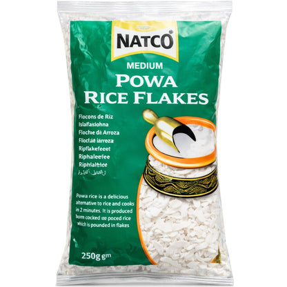 Copos de Arroz | Rice Flakes Medium | Poha Medium 250g Natco